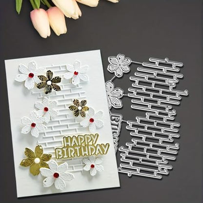 Lapoo Flowers Cutting Die for Scrapbooking - Durable Metal Cutting Die for DIY Scrapbook Photo Album Decorative Paper Card, Metal Card Making Supplies (Photo Frame 4.5 x 3.4 in) - Image 2