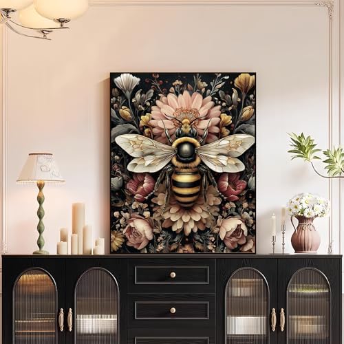 XTCIXAL Paint by Numbers Kit for Adults, Bee, 16X20 Inch - Image 3