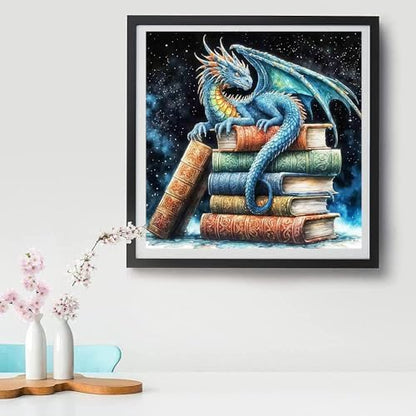 Tiwabb Dragon Book Stamped Cross Stitch Kits for Adults Beginners - Image 6