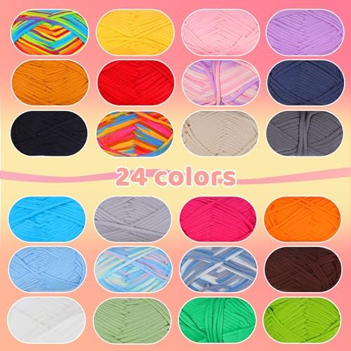 24 * 50g/1.76oz Crochet Yarn, 24 * 87yds Beginner Crochet Yarn - Image 4