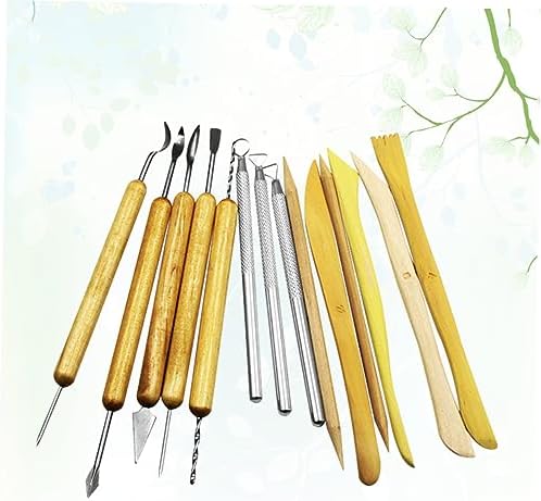 14 Piece Clay Sculpting Tools Set, Double Sided Pottery Modeling Kit - Image 4