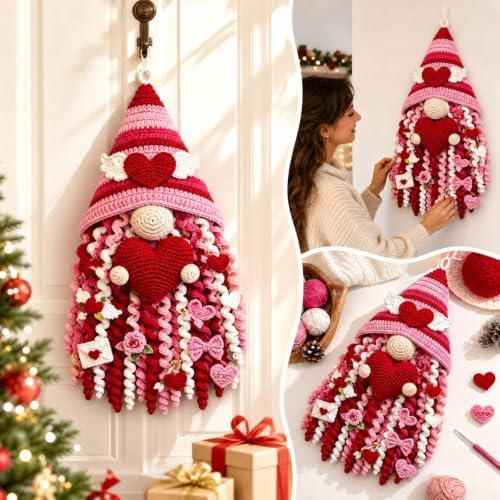 DIY Seasonal 3D Crochet Door Hanger Kit Collection, Halloween Handmade - Image 5