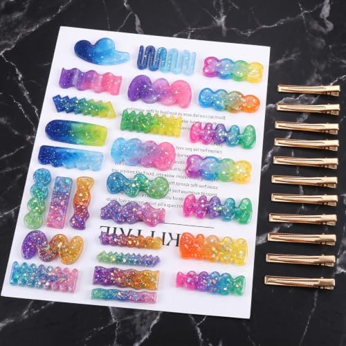3PCS Hair Clip Silicone Molds, Resin Earring Casting Tool Crafts - Image 5