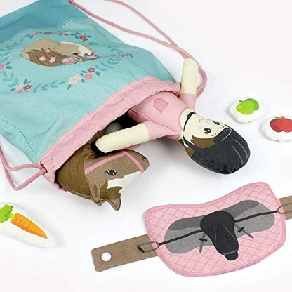 kullaloo Horse-Themed Fabric Panel Sewing Kit ✦ Cut & Sew DIY Project for Kids & Beginners ✦ Includes 8 Projects – Great for Girls, Boys, and Family Craft Time (Horse Love) - Image 5