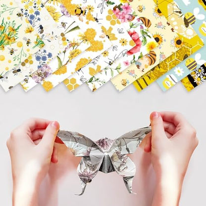 6x6" Origami Paper,10Pack/Set Double Sided Colored Paper,Square Craft Paper - Image 4