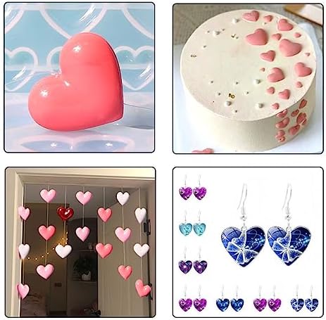 Heart Shape Resin Jewelry Molds Silicone Molds for Resin - Image 6