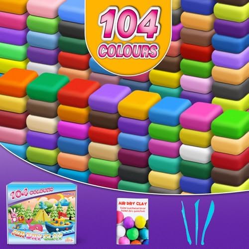 ESSENSON Air Dry Clay 104 Colors, Modeling Clay for Kids - Image 2