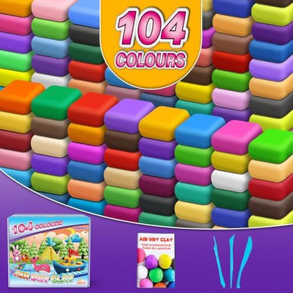 ESSENSON Air Dry Clay 104 Colors, Modeling Clay for Kids - Image 2