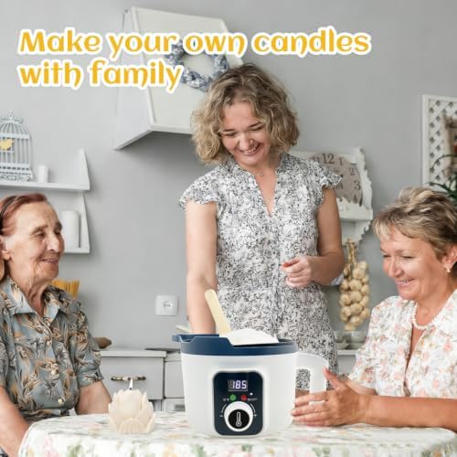 KQU Wax Melting Pot with Digital Temperature Control for Candle Making - Image 7