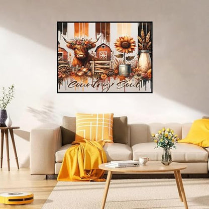Xylogist Highland Cow Diamond Art Kits for Adults, 5D Diamond Painting - Image 5