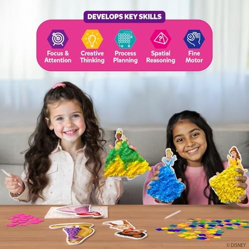 Skillmatics Poke-in Art – Disney Princesses, Wood Craft Kit, Gift for Kids - Image 5