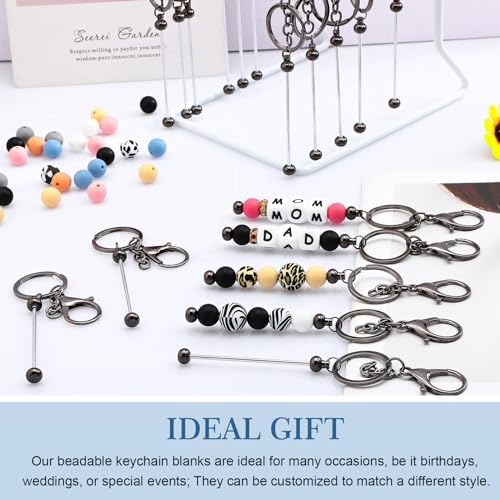 Tondiamo 24 Pcs Beadable Keychain Bar - Image 5