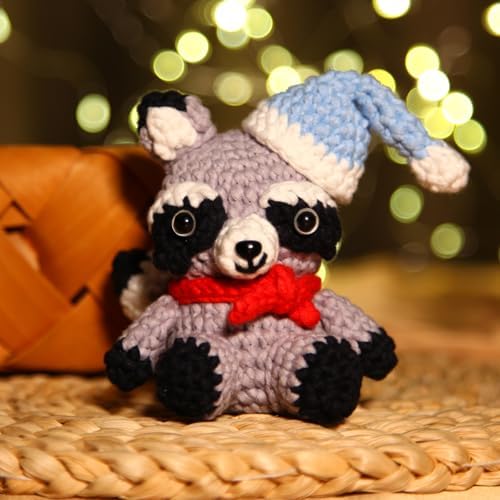 CrochetBox Raccoon Crochet Kit for Beginners, Easy Craft for Adults - Image 7