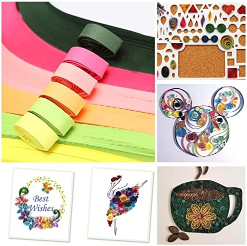 QTLCOHD 35 Colors 4200 Strips Paper Quilling Strips - Image 7