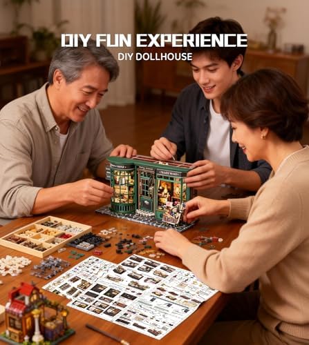 Spilay Book Nook Kit for Adults, Magic Full House DIY Miniature House Kit - Image 5