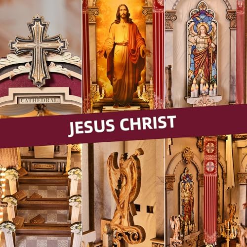 Book Nook Kit, Simple Booknook Bookend, Miniature Dollhouse House Kit - Image 3