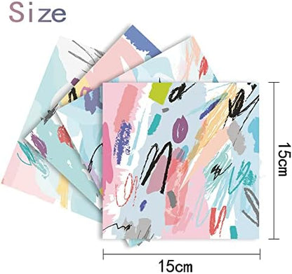 Origami Paper Kit 50 Sheets, 6x6 Inch Double Sided 20 Vivid Colored Paper - Image 3
