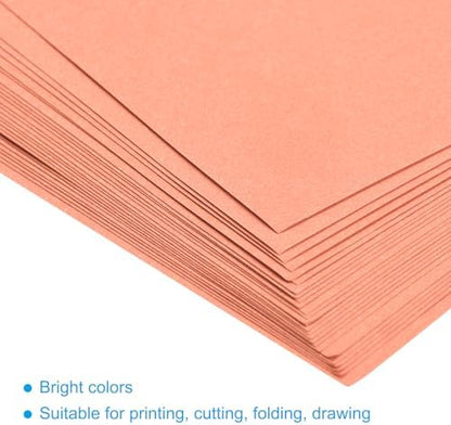MECCANIXITY 50 Sheets Origami Paper Double Sided Orange Pink 6x6 Inch Square Sheet for Art Craft Project, Beginners, Gifts Decor - Image 4