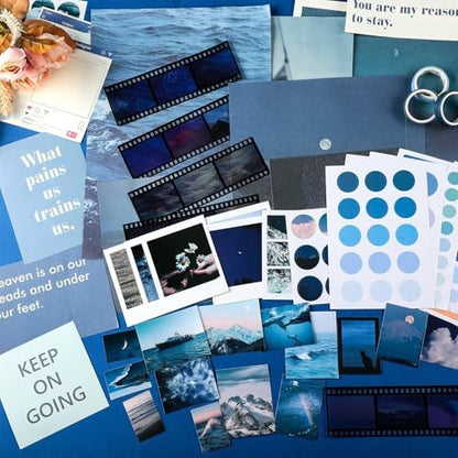 114 Pcs Aesthetic Scrapbook Kit DIY Junk Journaling Supplies, Fresh Style - Image 6
