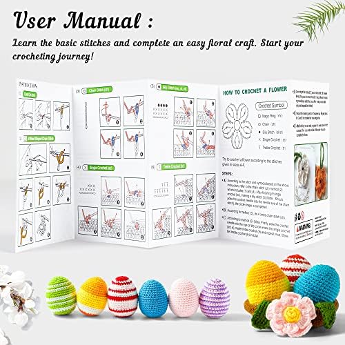 20 Large Acrylic Yarn Skeins-105 PCS Crochet Kit with Hooks Yarn Set, Premium Bundle Includes 2000 Yards Yarn Balls, Needles, Accessories, Ideal Starter Pack for Adults Beginner Professionals - Image 5