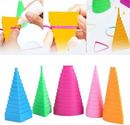 Paper Quilling Board, Quilling Tools Mixed Color 5 Shapes Buddy Paper Craft Tool DIY Quilled Creation Quilling Kits for Adults Beginner - Image 6