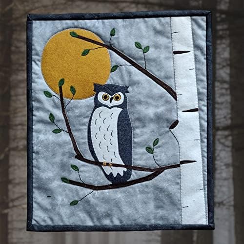 Rachel's Of Greenfield Night Owl Felt Kit, Wall Quilt Hanging, Quilting Kits with Fabric, 13" x 15", Materials and Instructions Included - Image 3