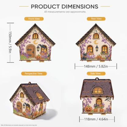 FRANDEK DIY Wooden House Diamond Art Painting Kit for Adults Home - Image 6