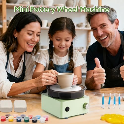 Pottery Wheel - Mini Pottery Wheel kit with 18PCS Pottery Tools - Image 2