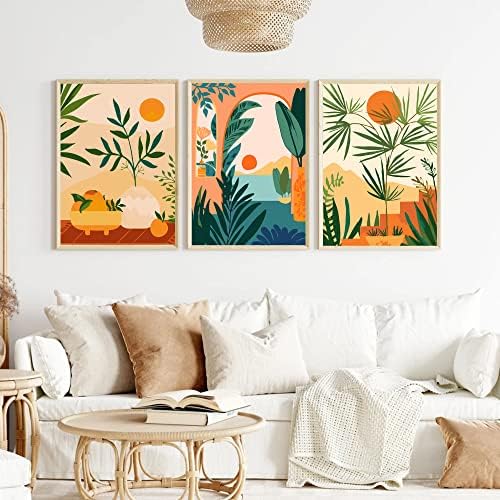 cupmod 6 Packs Paint by Number Kits for Adults Beginners,Easy Acrylic Boho Number,DIY Watercolor Numbers on Canvas Without Frame Home Wall Decor 7.8x11.8inch (MT11183-MT11188) - Image 2