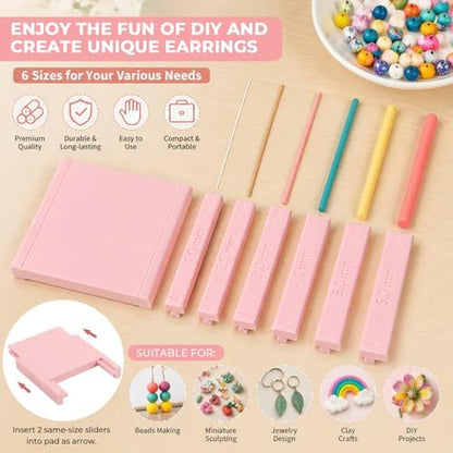 7 Pcs Clay Tube Hoop Roller Guide Set, Clay Rolling Strip Shape Maker - Image 6
