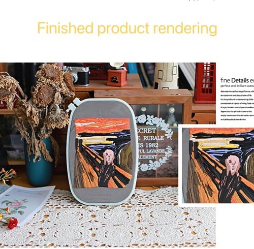 JRYYR Friendship Gifts Beginner Embroidery kit for Adults,Embroidery Kits for Beginners DIY Cross Stitch with Patterns and Instructions (Abstract Painting Patterns) - Image 2