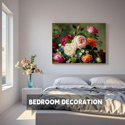 TINDAY Paint by Numbers Kit for Adults Paint by Number for Adults Beginner Peony Painting by Number for Adult Flowers on Canvas Acrylic Painting Wall Decor 16x20 in - Image 3