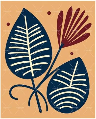 Botanical Paint By Numbers Kit For Adults - Diy Modern Leaves Bloom Painting On Canvas 16X20 In, Acrylic Paint Set, Suitable For Beginners, Wall Art Decor Art For Home Decoration Or Gifts, Unframed by Unknown