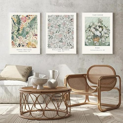 3 Pack Flowers Paint by Numbers Kit for Adults Beginner (Without Frame) - Image 2