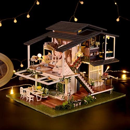 GuDoQi DIY Miniature Dollhouse Kit, Tiny House kit with Music, Miniature House Kit 1:24 Scale Monet Garden, Great Handmade Crafts Gift for Birthday Christmas Day - Image 6