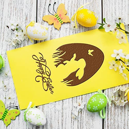 ALIBBON Happy Easter Rabbit Die Cuts for Card Making, Rabbit in Easter Egg Cutting Dies Metal Template Molds, Easter Words Dies for Crafting DIY Photo Album Embossing Scrapbooking Supplies - Image 4