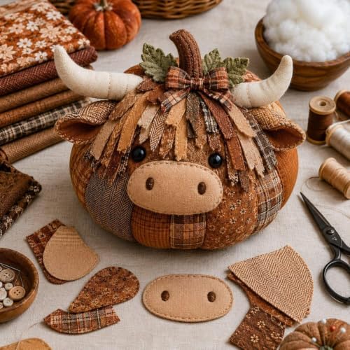 DIY Animal Pumpkin Fabric Sewing Kit (#A) - Image 2