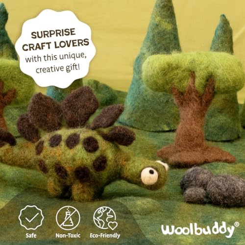 Woolbuddy Needle Felting Kit Starter Set (Dinosaur) for Beginner & Adults - Image 4