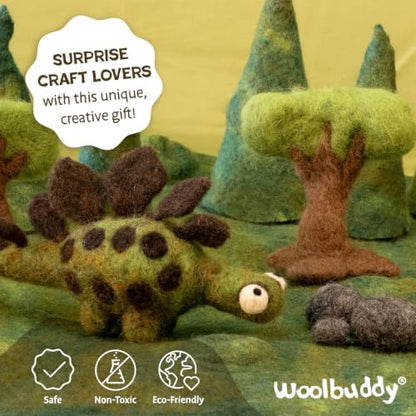 Woolbuddy Needle Felting Kit Starter Set (Dinosaur) for Beginner & Adults - Image 4