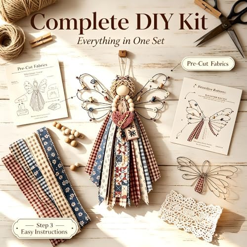 ZMoal Fabric Hanging Kit Macrame Wall Hanging Set (#10) for Adults Beginners Decor Home Decor Bedroom Living Room and Holiday Gifts - Image 3