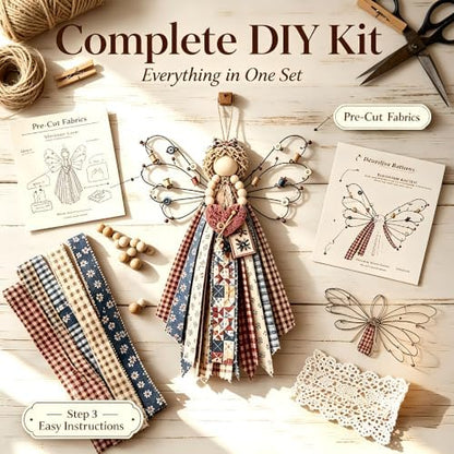 ZMoal Fabric Hanging Kit Macrame Wall Hanging Set (#10) for Adults Beginners Decor Home Decor Bedroom Living Room and Holiday Gifts - Image 3