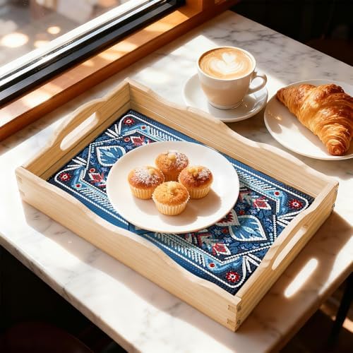 DOTSOPS DIY Mandala Diamond Painting Serving Tray with Handle for Adults - Image 6