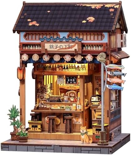 Fsolis Japanese Book Nook Kit Miniature Izakaya by FsolisDIYDollhouse