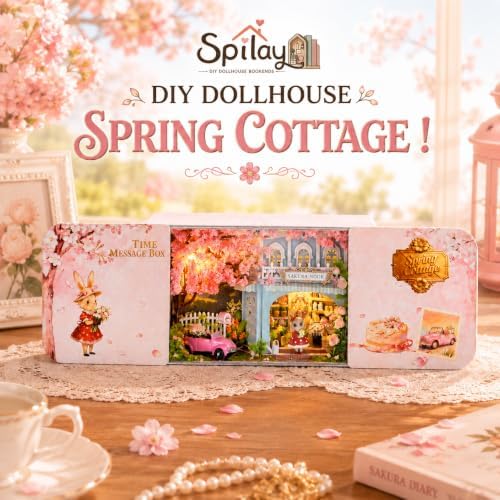 Spilay DIY Miniature House Kit for Adults, Miniature Dollhouse Kit - Image 3