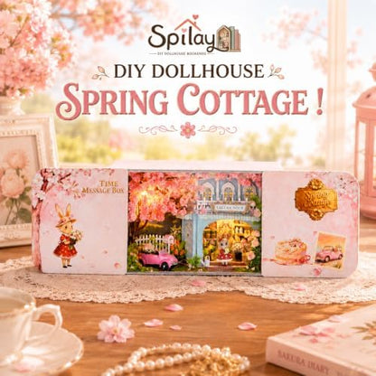 Spilay DIY Miniature House Kit for Adults, Miniature Dollhouse Kit - Image 3