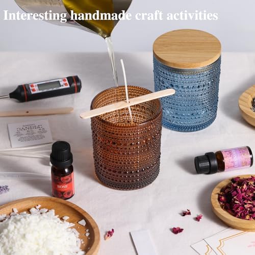 DARJEN Candle Making Kit for Beginners, 2 Jars Soy Wax Scented DIY Set - Image 6