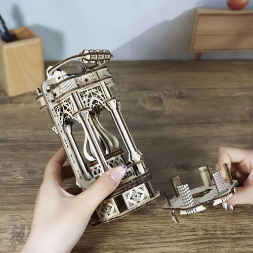 Music Park 3D Wooden Puzzles for Adults, Hand Lantern - Image 3