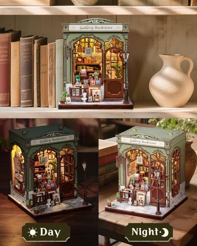 CUTEBEE Book Nook Kit, DIY Miniature House Kit for Adults Bookshop - Image 3