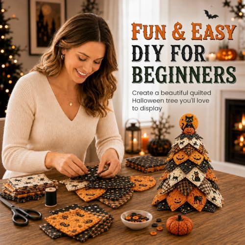 Daily Partner DIY Halloween Quilted Fabric Tree Kit - Image 6
