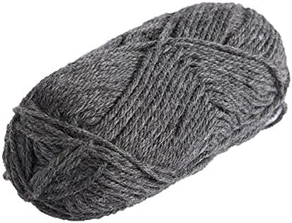 Knit Picks Wool of The Andes Yarn Pack - 10 Skeins of Gray 100% Wool Worsted Weight Yarn (Cobblestone Heather)